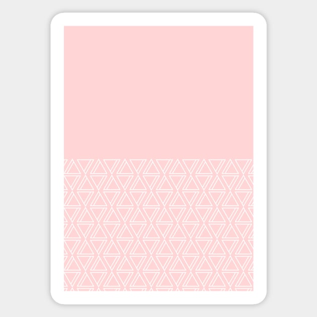 Geo Lines (Pink & White) Sticker by Blue-Banana